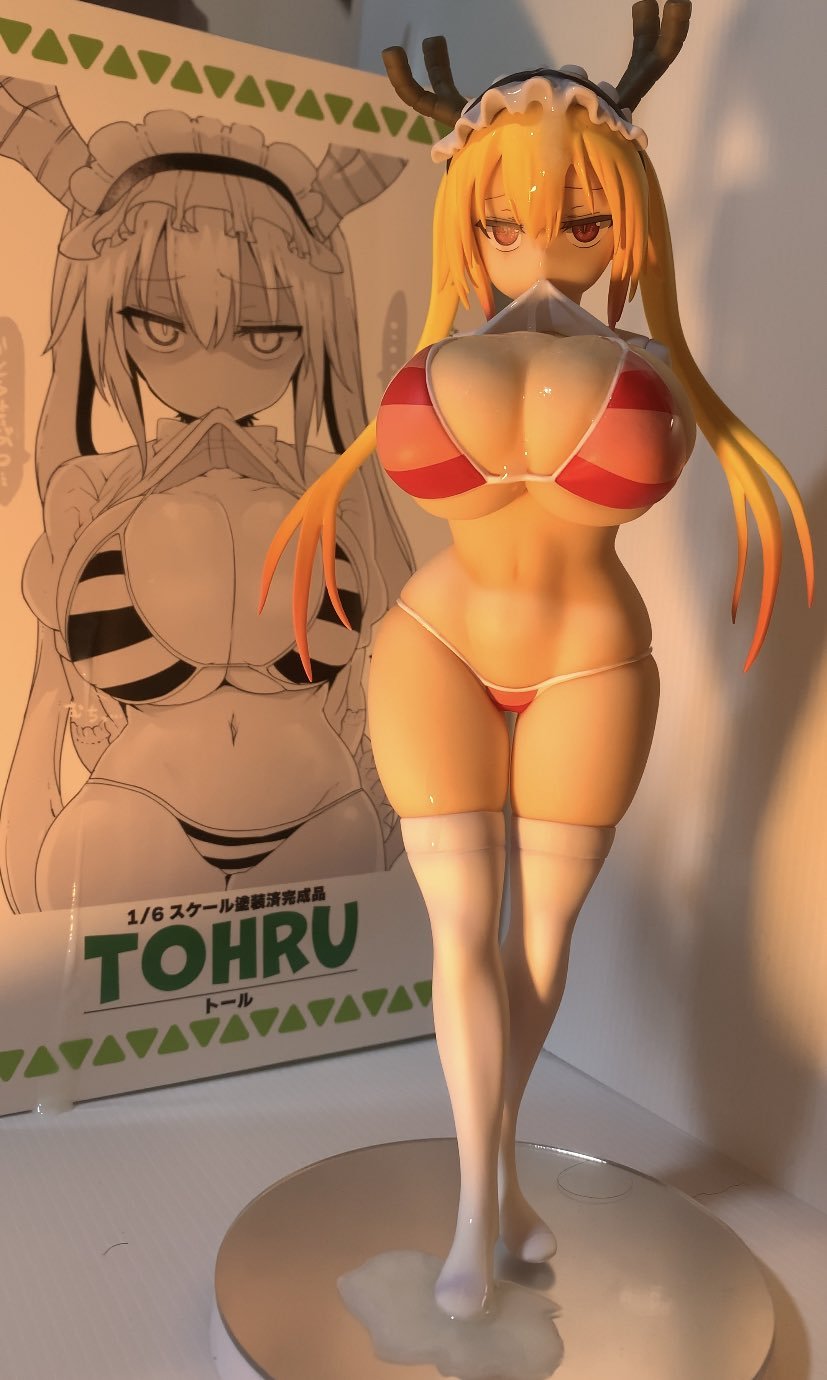 Tohru figure bukkake SOF（小林さんちのメイドラゴン トール フィギュアぶっかけ） - EroMe