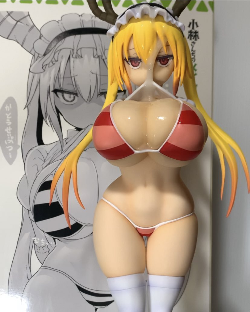 Tohru figure bukkake SOF（小林さんちのメイドラゴン トール フィギュアぶっかけ） - EroMe