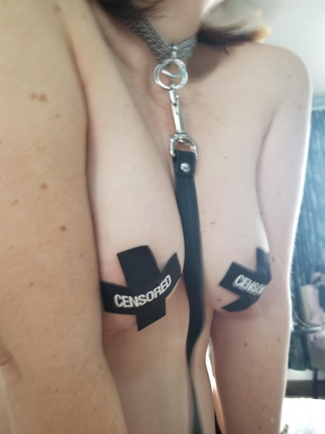 Dirty Blonde hotwife showing tits and ass with her new lingerie while smoke #dCiNyBu5