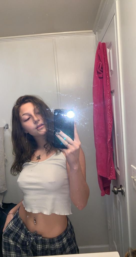 God I LOVE BRUNETTES! Sexy College Chick is begging to be fucked by flaunting her FAT ASS! #aRnWPI3C